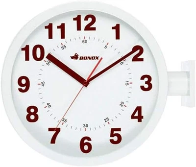 Relógio de parede dupla face Dulton marfim Japão - Imagem 1 de 4