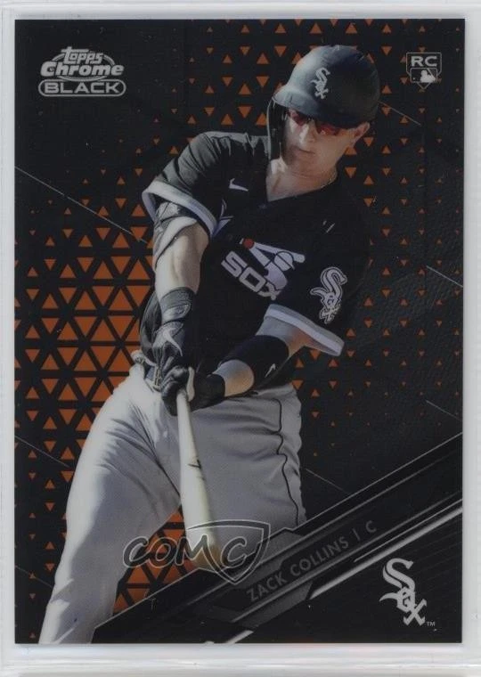 2020 Topps Chrome Black Orange Refractor /25 Zack Collins #73 Rookie RC - Image 1 of 2