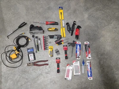 Hand Tool Lot-Multiple Manufacturers Lot Milwaukee Dewalt Craftsman  - Image 1 of 4