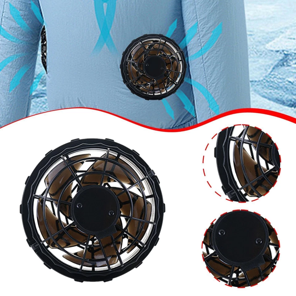 Gilet de Refroidissement avec Ventilateur, Veste de Refroidissement avec Ventilateur, Climatiseur Silencieux, - Photo 1/1