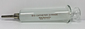 Becton-Dickinson & Co. B-D 20cc Catherter Glass Syringe with Metal Tip - Picture 1 of 8