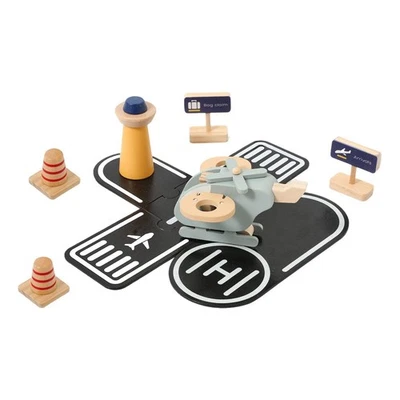 Wooden Airplane Toys with Track Educational for Under 3 Year Old Girls Boys - Image 1 of 4