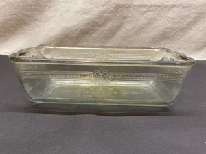 Vintage Fire King Philbe Glass Bread Baking Dish Loaf Pan 9” x 5” - Picture 1 of 4