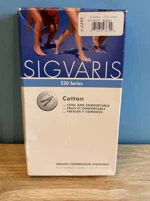 Sigvaris 230 Series Medical Compression Stockings size S1 Nylon Cotton Blend - Image 1 of 4