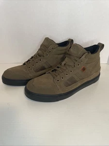 Scarpe tattiche 5.11 Norris sneakers scarpe suola Vibram marrone uomo taglia 12 belle! - Foto 1 di 10