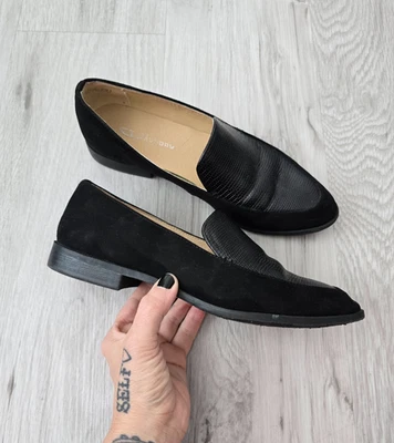 CL by Chinese Laundry | Zapatos mocasines preppy de gamuza monocromática negros | WMS 8 Foto 1 de 4