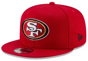 Authentic NFL New Era San Francisco 49ers 9FIFTY Snap-Back Cap Hat - Red/Black - Picture 1 of 4