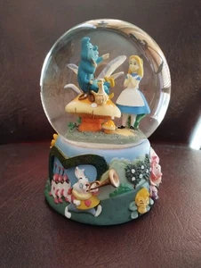 Very Rare Disney Alice In Wonderland Snowglobe Musical "I'm Late" 🍄🐰Absolum 💙 - Picture 1 of 17