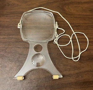 Vintage Magni-Viewer Hands Free Around The Neck Magnifying Glass Hobby Lens - Picture 1 of 9