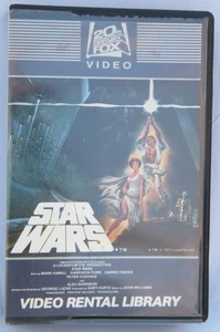 RARE 1982 Star Wars Video Library Rental BETA  Matching Serial Numbers R158353 - Imagen 1 de 6