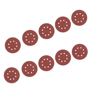125mm 6 Hole Sandpaper 40 Grit 10pcs with Alumina Material for Long Lasting Use - Picture 1 of 8