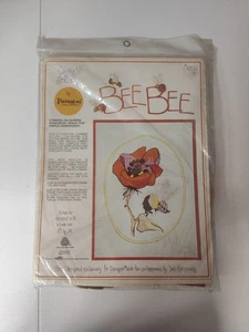 Bumble Bee Bee Crewel Embroidery Kit Dino Kotopoulis Art Critter New Sealed NOS - Picture 1 of 5