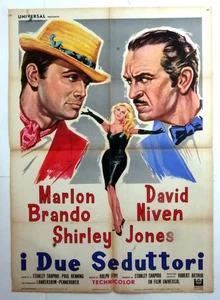 cm.100x140-BEDTIME STORY-BRANDO-NIVEN-US COMEDY-N60-7 - Picture 1 of 1