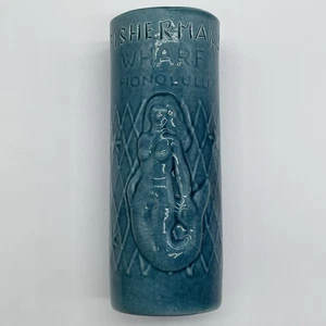 Sea Foam Blue Mermaid Tiki Becher Fisherman’s Wharf Honolulu VINTAGE - Bild 1 von 12