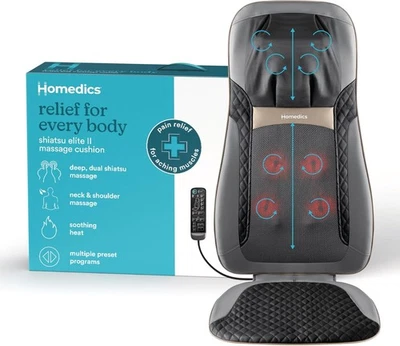 Массажер для спины с подогревом Homedics шиацу Elite II массаж шеи и спины с подогревом  - Изображение 1 из 4