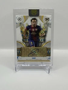 XAVI 2024-25 Topps Reverence UCC Crowned Legend Autograph Auto Blue CLA-XV 28/75 - Picture 1 of 2