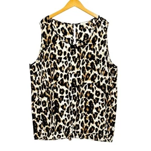 Canotta donna Pleione Shell 3X stampa animalier senza maniche leopardata carriera puma - Foto 1 di 9