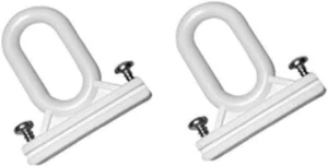 Coppia Ricambi Ganci Occhielli per Tenda Da Sole a Caduta in PVC Completo Di Vit - Foto 1 di 12