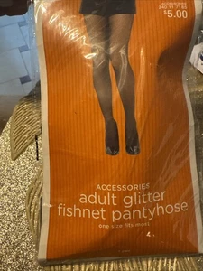 Netzstrumpfhose Glitzer für Erwachsene Einheitsgröße - Bild 1 von 3