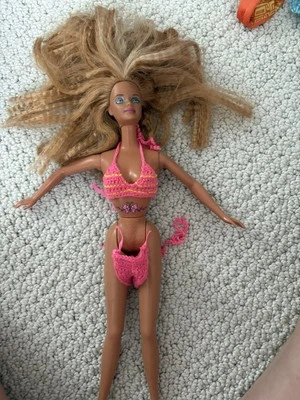  Винтажные татуировки с завитыми волосами БАБОЧКА ИСКУССТВО Барби 1990-е  - Изображение 1 из 4