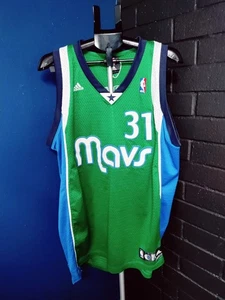 Vtg Adidas Dallas Mavericks Jason Terry #31 Alternate Men's Size XL Jersey Green - Picture 1 of 5