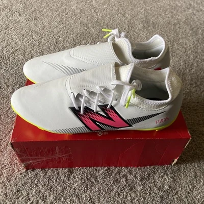 New Balance Furon Destroy FG V7 Soccer Cleats Men's Size 12 White SF2FH75 - Image 1 of 4