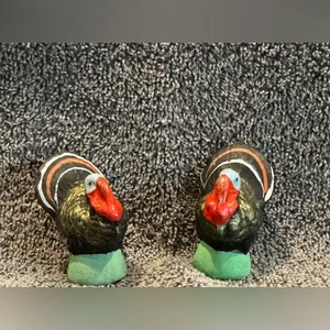 Vintage German Composition Turkey Figures - Foto 1 di 12