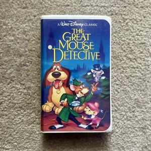 THE GREAT MOUSE DETECTIVE Walt Disney Black Diamond Classics Clamshell VHS #1360 - Picture 1 of 3