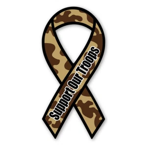 Imán de cinta de camuflaje Support Our Troops - Imagen 1 de 1