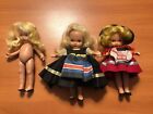 3 TLC Nancy Ann Jointed Bisque Story Book Dolls For Repair