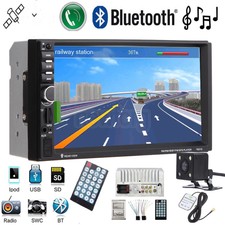 7 " Autoradio 2 Din Touch MP5 FM Bluetooth USB/AUX MP5 Player Radio + Camera YY