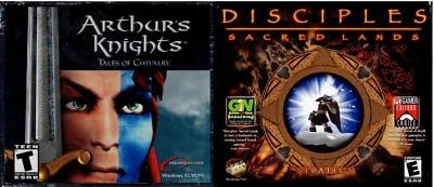 Disciples Sacred Lands and Arthur's Knights Tales of Chivalry Pc Brand New XP - Image 1 of 2