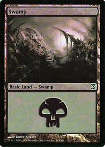 MTG - Time Spiral - Swamp #291 - Foil - Various conditions - Picture 1 of 1