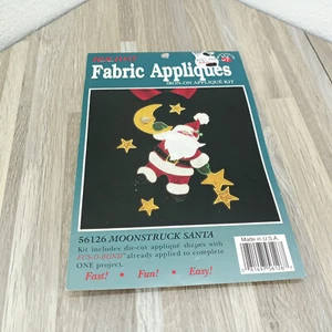 Whats New Holiday Fabric Applique Moonstruck Santa Craft Embellishment Kit - Picture 1 of 6