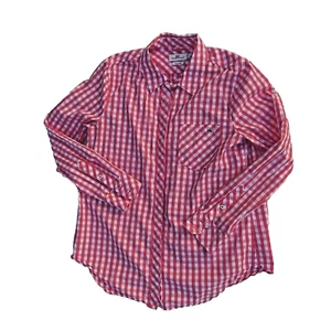 Vineyard Vines Top Relaxed Seabreeze hell Gingham Tasche Knopfleiste Hemd sehr guter Zustand - Bild 1 von 16