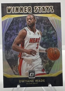 Dwayne Wade Winner Stays Prizm 2020-21 Panini Donruss Optic Miami Heat Holo - Picture 1 of 2
