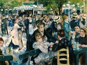 Tanz im Le Moulin de la Galette Gemälde von Pierre-Auguste Renoir Reproduktion - Bild 1 von 3