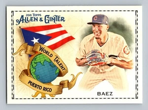 JAVIER BAEZ WORLD TALENT 2018 ALLEN & GINTER PUERTO RICO - Foto 1 di 2