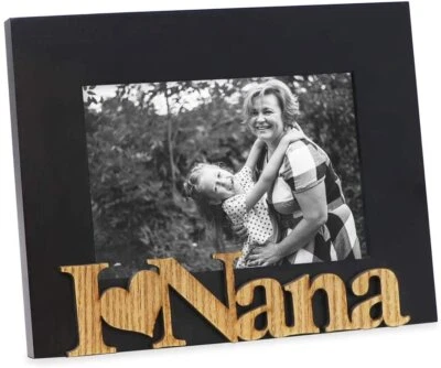 Marco de fotos Isaac Jacobs Wood Sentiments “I Love Nana”, foto regalo para abuela Foto 1 de 4