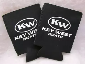 Key West Boats Dosenhalter Soda Bier isoliert Koozie schwarz (2 Stück) Sammlerstück D31 - Bild 1 von 5