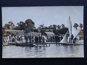 Cheshire PICKMERE LAKE Sailing & Boating c1908 RP Postcard - Picture 1 of 4