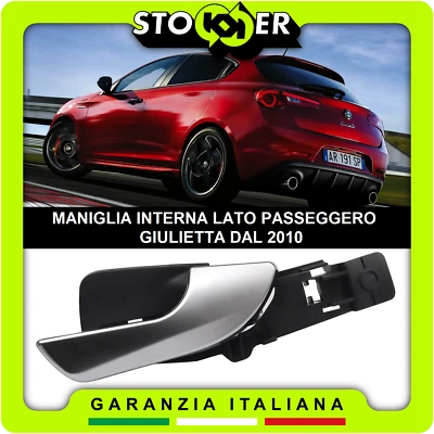MANIGLIA INTERNA APRI PORTA ANTERIORE LATO PASSEGGERO ALFA ROMEO GIULIETTA 2010 - Immagine 1 di 4