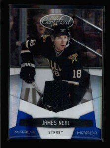 JAMES NEAL 2010/11 PANINI CERTIFIED MIRROR BLUE GAME USED JERSEY #017/100 AZ6498