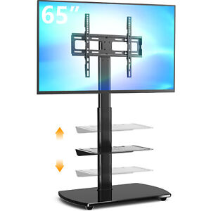 Swivel TV Floor Stand with Mount for 31-65 in LCD LED Flat or Curved Screen TVs