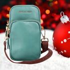 Montana West Genuine Leather Cellphone Crossbody Bag Turquoise New