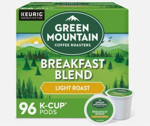 Green Mountain Coffee Breakfast Blend Keurig K-Cup Coffee Pods, 96 Count - Picture 1 of 7