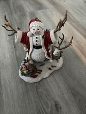Lenox CHRISTMAS GREETINGS Snowman Santa Lynn Bywaters Figurine No Box