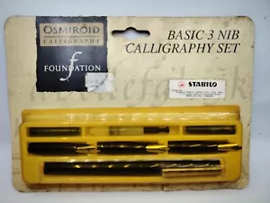 1 Pack Osmiroid Basic 3 Plumín Caligrafía Set Sellado Artículo Nuevo - Imagen 1 de 5