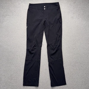 Columbia Hiking Pants Womens Sz 6 Black 30x31 Outdoor Cargo Windbreaker - Picture 1 of 11