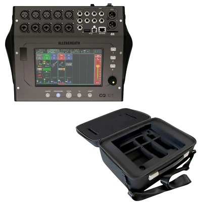 Allen & Heath CQ-12T 12CH Recording Mixer + CQ12T-CASE Padded Soft Case (MINT) - Image 1 of 4